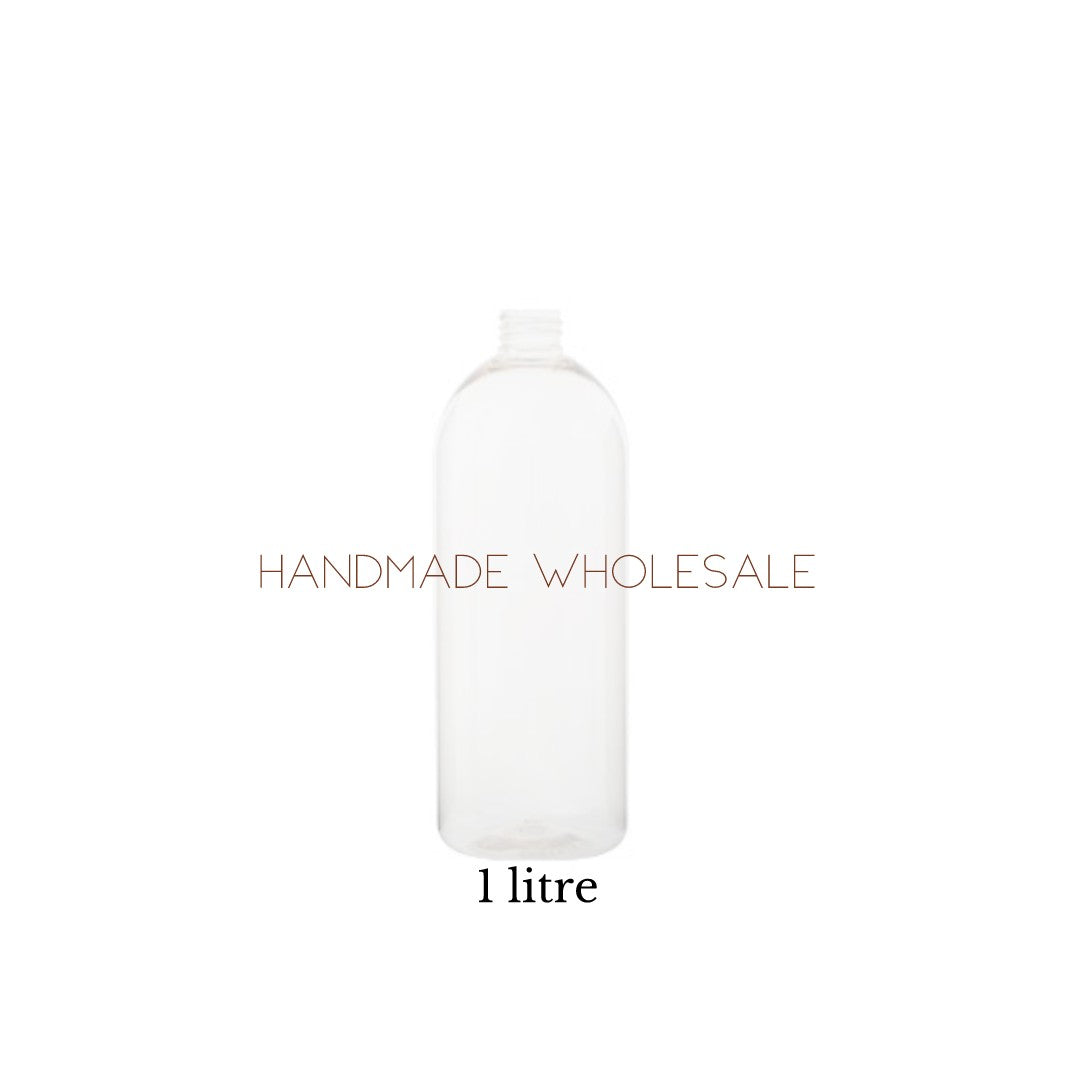 1Litre Clear Slimline Bottle