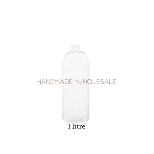 1Litre Clear Slimline Bottle