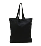 Black Calico Tote Bag with gusset