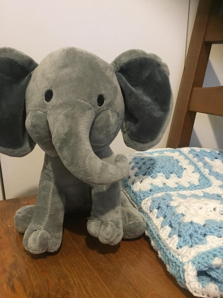 Plush Gray Elephant